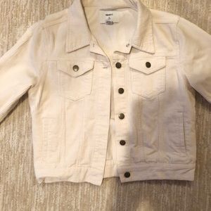 white/cream corduroy jean jacket